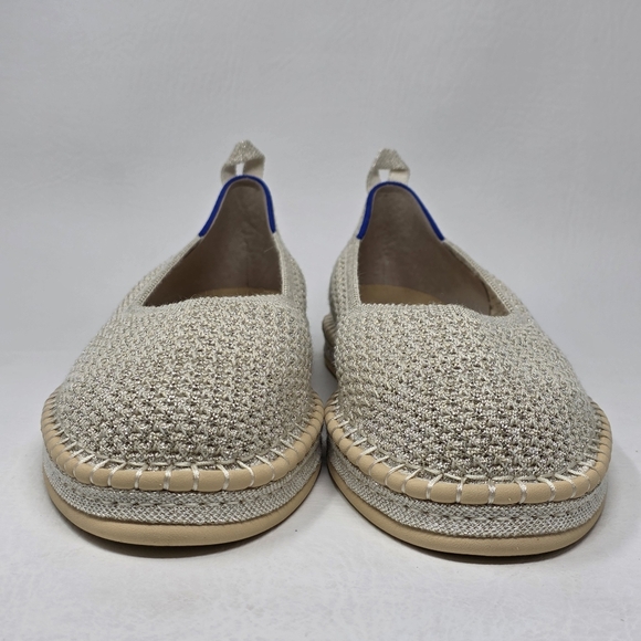 Rothy’s The Espadrille Diamond Metallic Women’s Size 11 Flats New - Picture 8 of 9